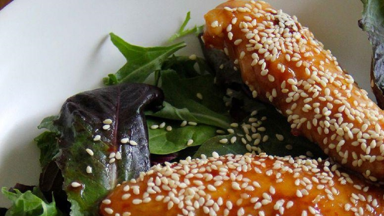 کتلت مرغ کنجدی