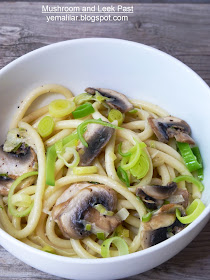 پاستای قارچ و تره فرنگی