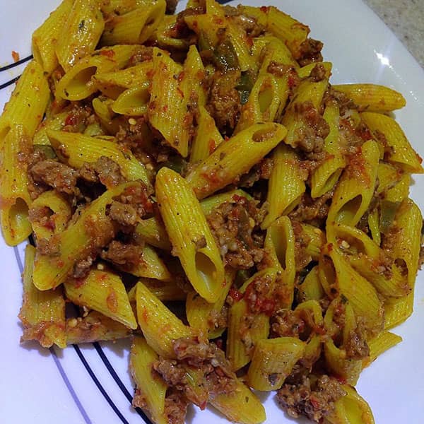 پاستای بادمجان