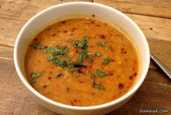 سوپ عدس قرمز